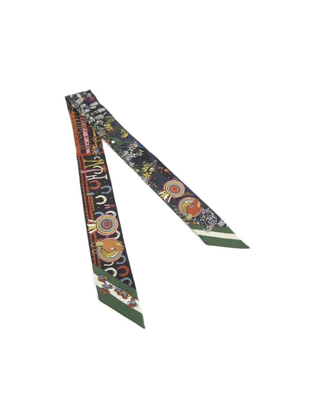 Hermes Pony Pit Stop Twilly Scarf